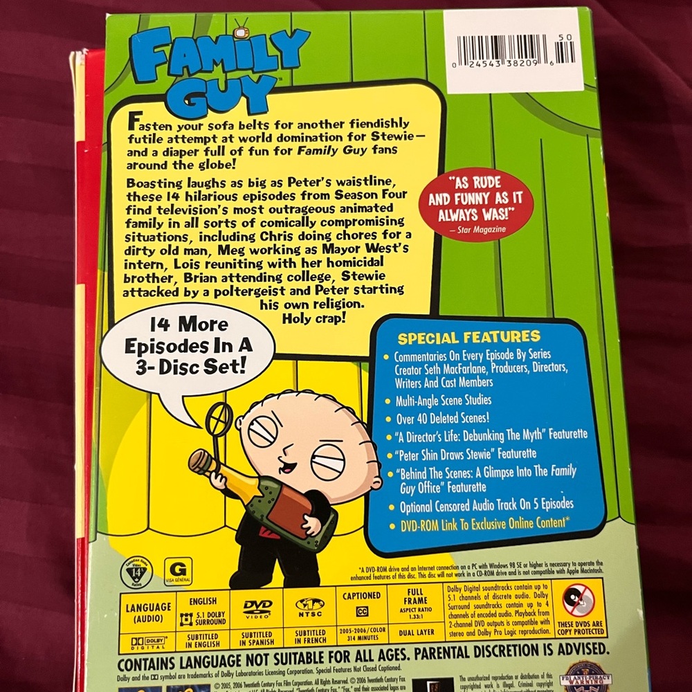 5-Piece Family Guy DVD Bundle - Vol 1, 4, 6, 8 & Partial Terms of Endearment - Picture 10 of 13